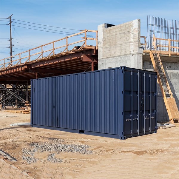 our construction site storage containers come in sizes ranging from 10 to 40 feet